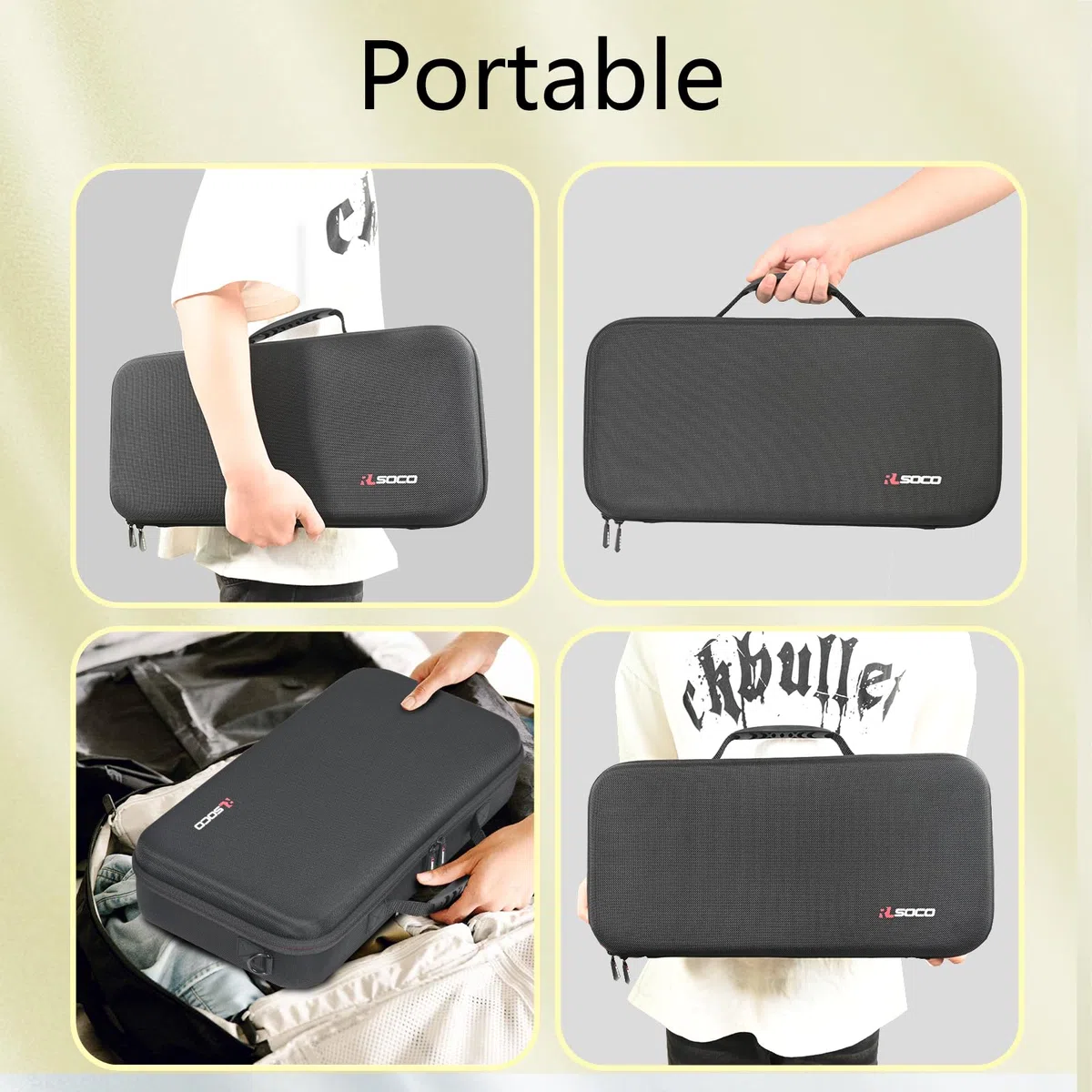 RLSOCO Funda para Palas de Pickleball,Apto para 2 Palas y 4 Pelotas (Sólo Funda)