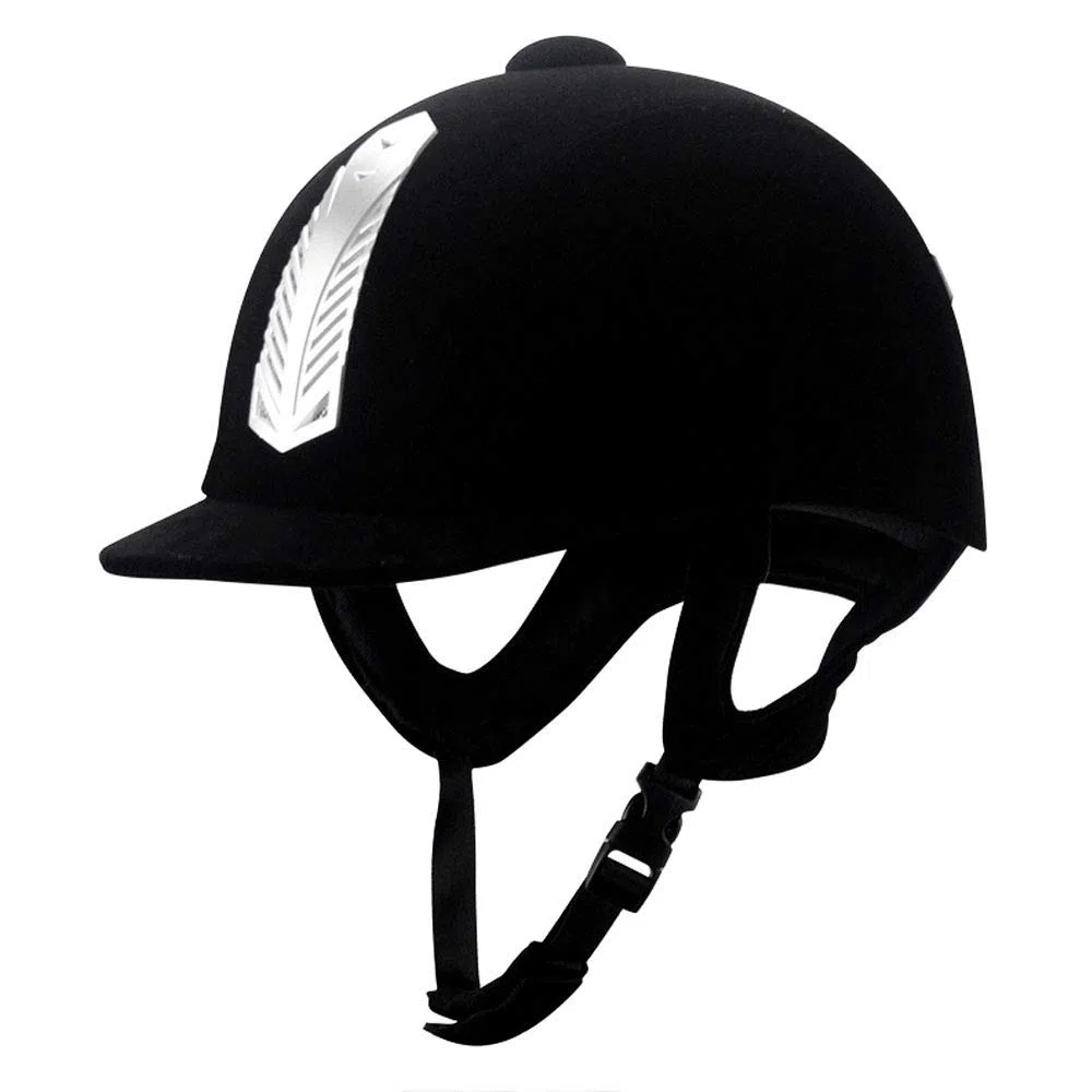 Mangen - Casco Ecuestre de Terciopelo para equitación