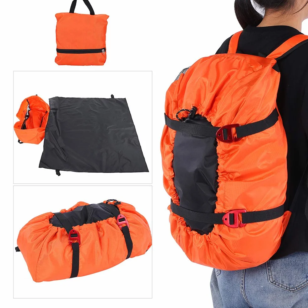 Bolsa para Escalada en Roca, Kit a Prueba de Agua para Cuerdas para Escalada Bolsa para montañismo Plegable Correa para el Hombro Mochila para Acampar al Aire Libr