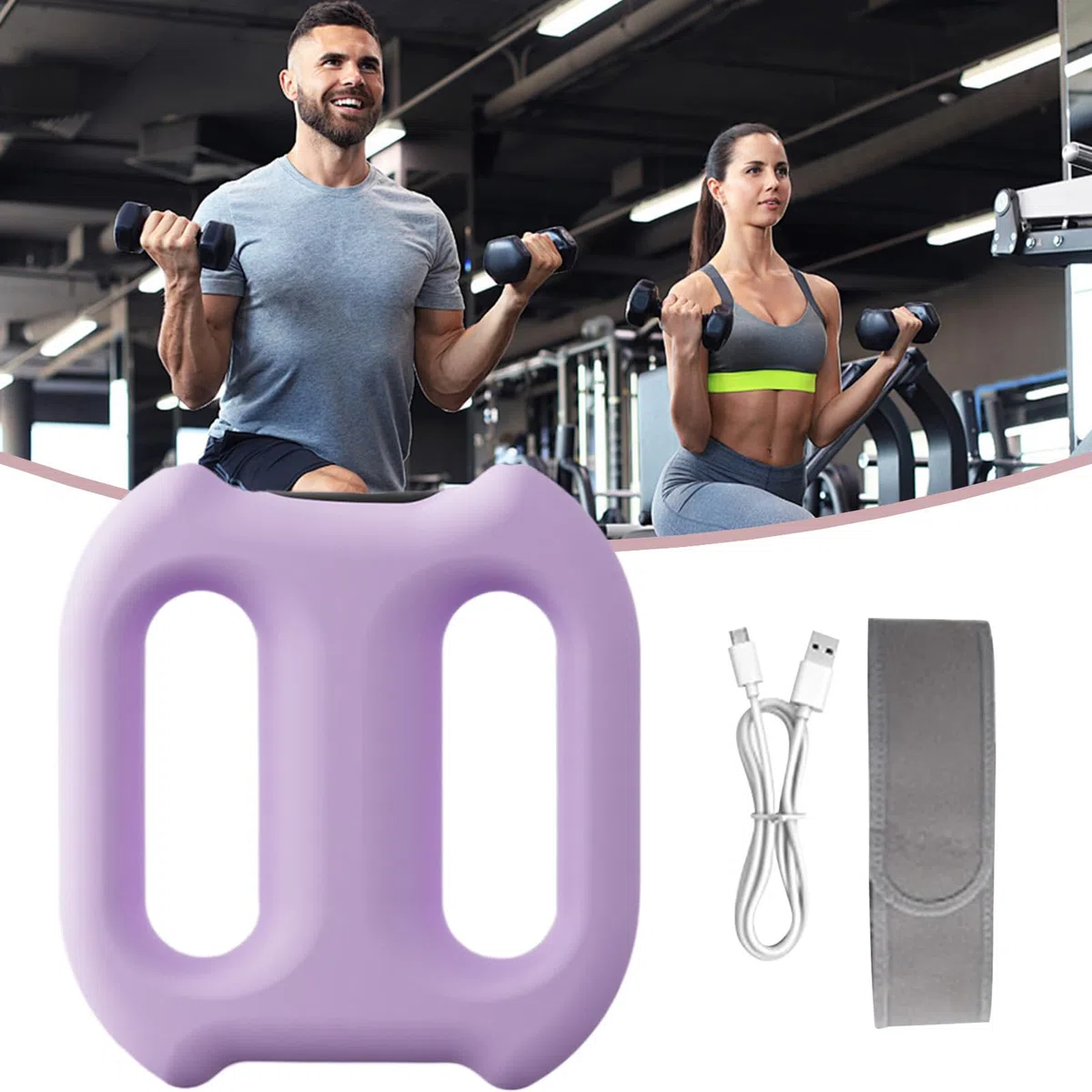 Anillo para fascia corporal, anillo de liberación de fascia de tejido profundo de 5 velocidades, rodillo portátil con cinturón masajeador herramientas para piernas, muslos, vientre, yoga