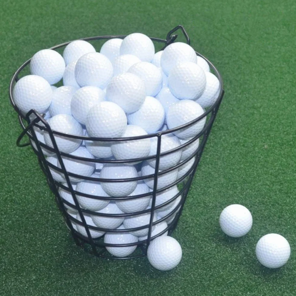 Kofull Métal Golf Panier durable Balle de golf à nourriture Golf Accessoires 1 pièces en sac, store 50pcs balls