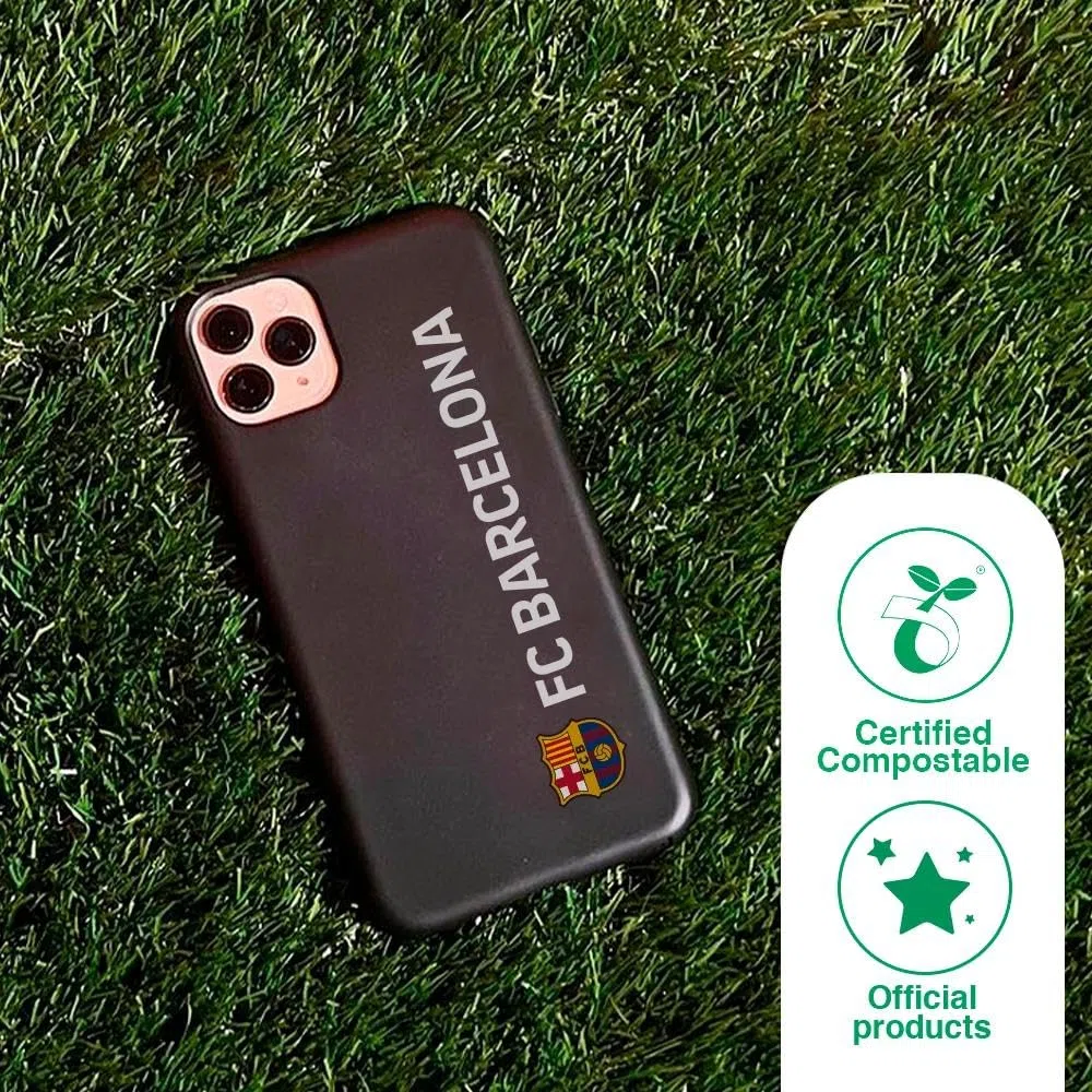 Funda Móvil para Apple iPhone 12 FC Barcelona – Vertical – Diseño ergonómico – Protección Ligera y Resistente para móvil – Negro