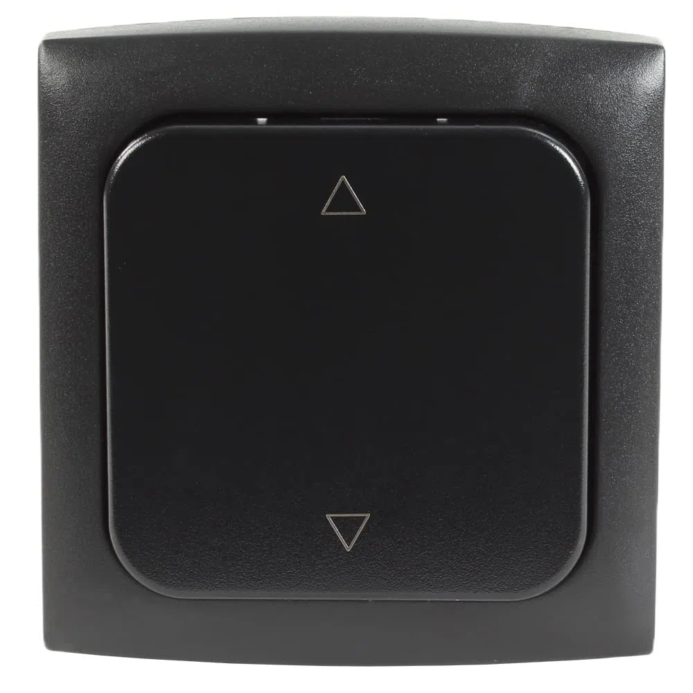 C-Line Presto Inprojal CBE - Interruptor de escalón de 12 V + marco + isodosis, para autocaravana, barco, color negro