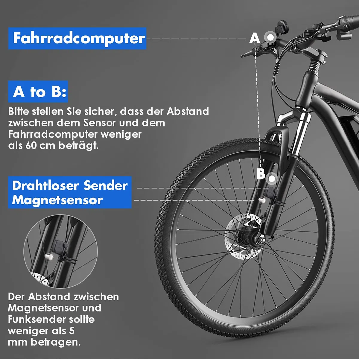 MONTOP Cuentakilómetros Bicicleta Inalambrico, Impermeable Cuentakilometros Bicicleta Spinning, Velocímetros Bicicleta Inalámbrico con Retroiluminación de Pantalla LCD, Ciclocomputador Bici Montaña