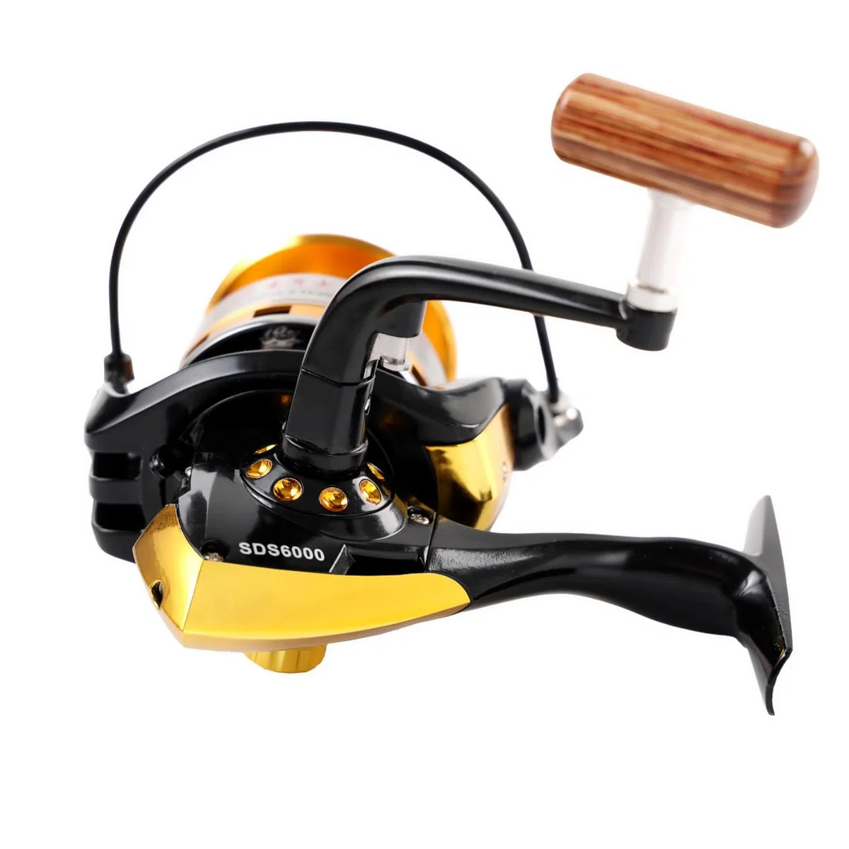 Diwa Carretes de Pesca giratorios para Agua Salada Agua Dulce 1000 2000 3000 4000 5000 6000 Trucha Intercambiable Izquierda/Derecha Carrete Giratorio Carpa Carrete de Pesca Ligero y Suave