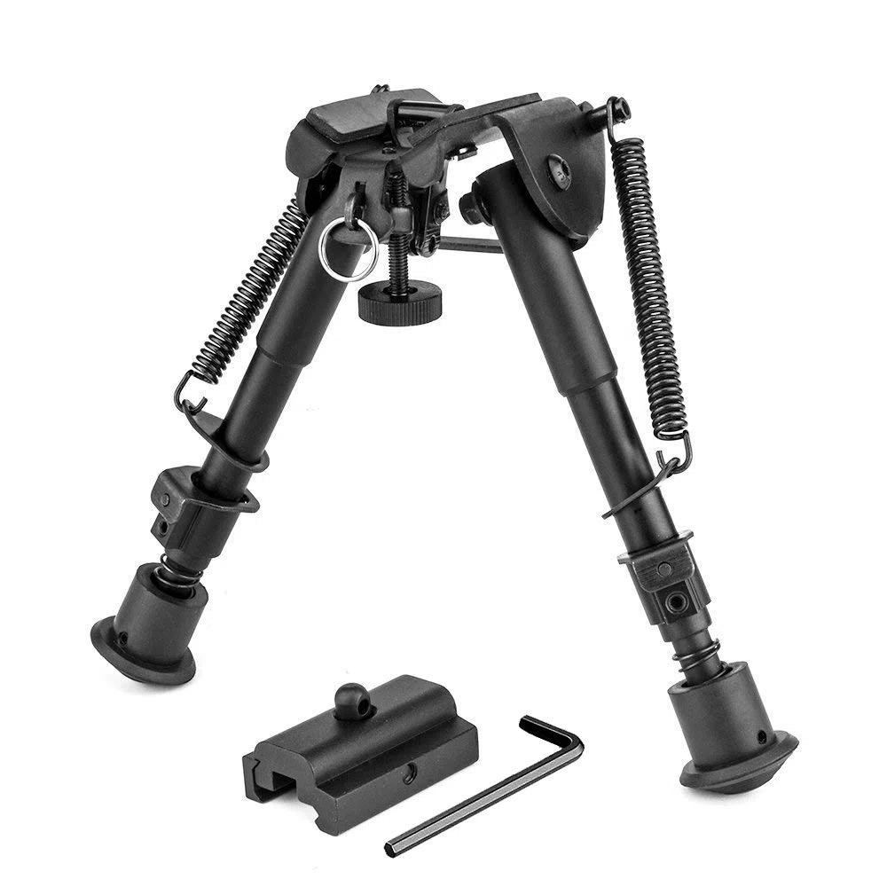 JASHKE Bípodes Plegables Ajustables 6 "-9" Adaptador de bípode táctico Incluido