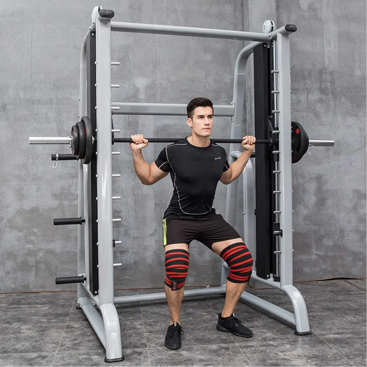 Rodilleras elásticas para levantamiento de pesas, soporte de rodilla para sentadillas, bandas para crossfit, gimnasio, dolor, WOD, entrenamiento cruzado, levantamiento de potencia,