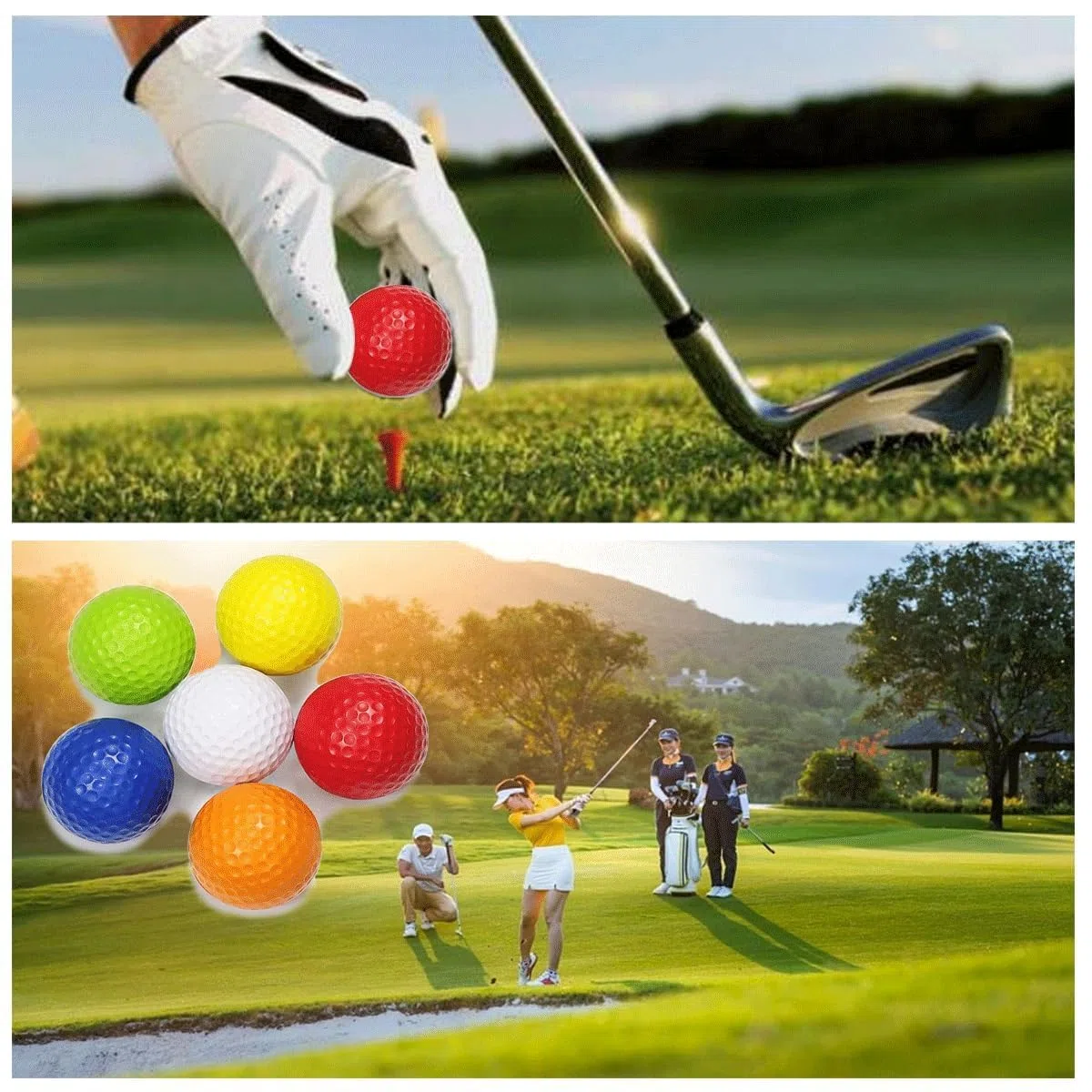 26 Piezas Golf de Espuma, Pelotas de Entrenamiento de Golf, Pelotas de práctica de Espuma, Pelotas de Golf, Pelota de Golf de Colores, Adecuado para Entrenamiento de Golf.