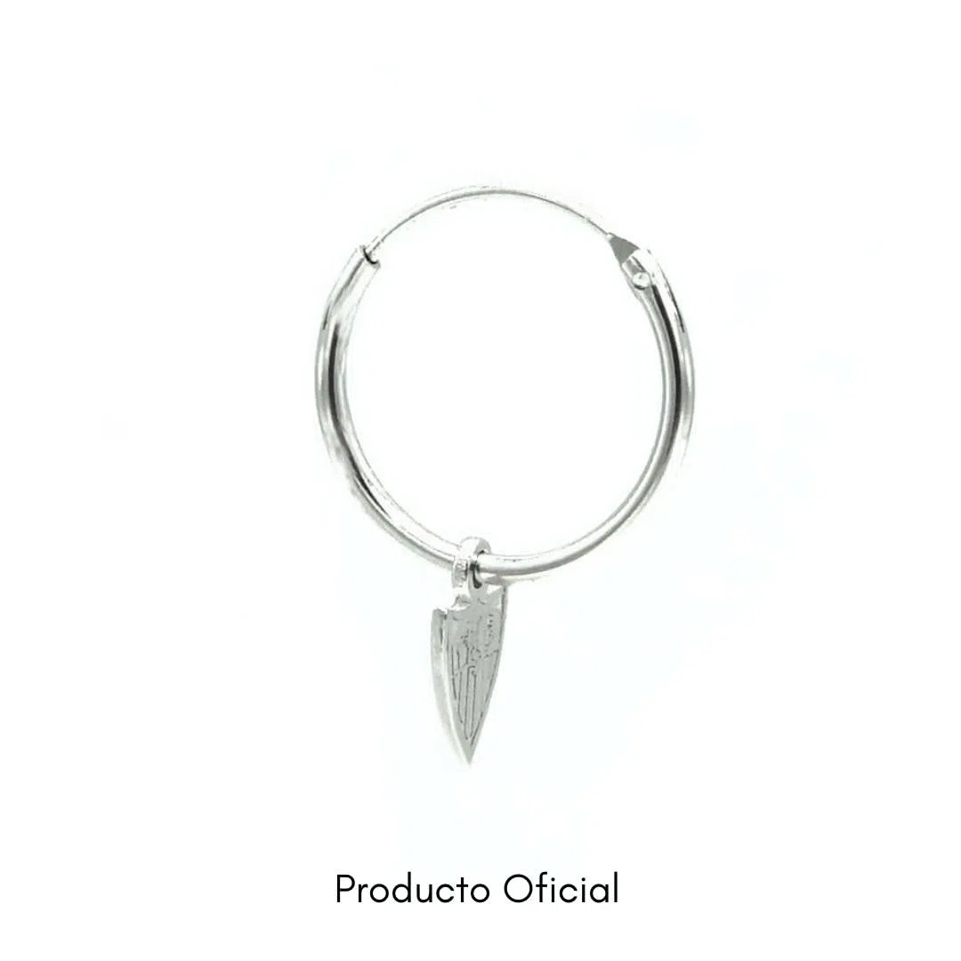 Argollas Oficiales plata lisa con escudo Sevilla FC