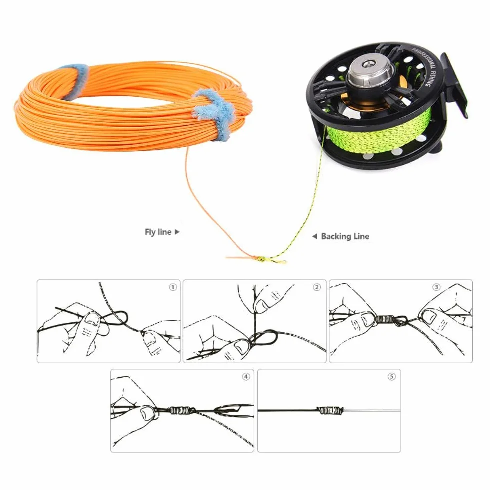 Alomejor Línea de Mosca Flotante WF 4/5/6/7/8, Línea de Pesca para Río Lago Arroyo, Nylon Resistente para Pesca con Mosca, Ideal para Stream y Agua Dulce (WF-6F)