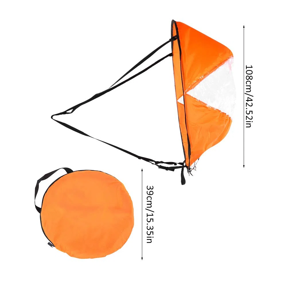 Remo de Viento de Vela Plegable, Remo de Viento de Vela Kayak Remo de Viento de Vela Ventana Transparente para Deportes Acuáticos para Bote de Remos Canoa Bote Inflable