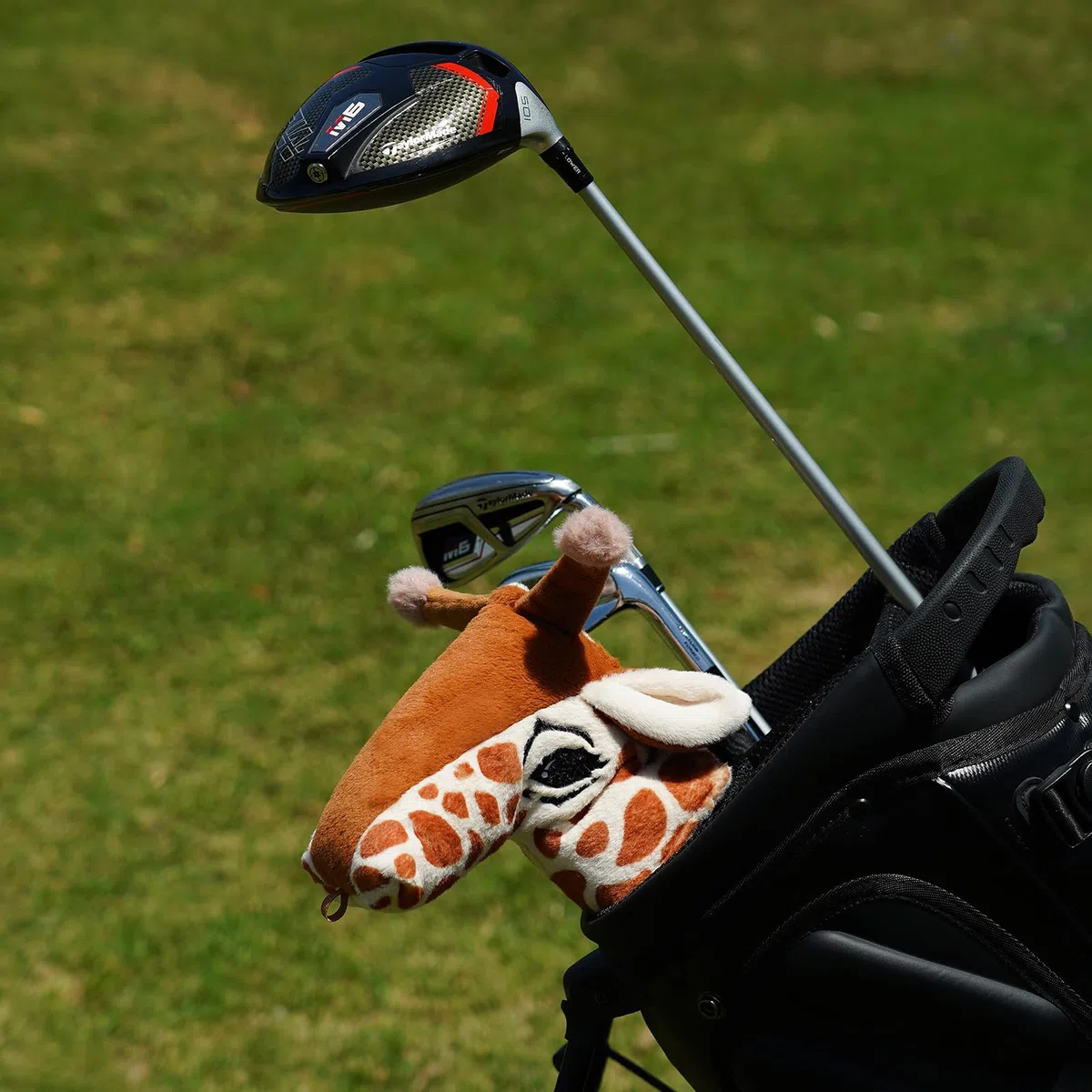 Fundas para palos de golf, divertidas cubiertas para putter, cubierta de palo de golf, regalos de golf para hombres y mujeres, jirafa de felpa