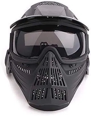 Máscara táctica de Airsoft, máscara Facial Completa con Gafas tácticas, Juego de Supervivencia de Halloween CS, Tiro, Caza, máscara de Juego de Roles