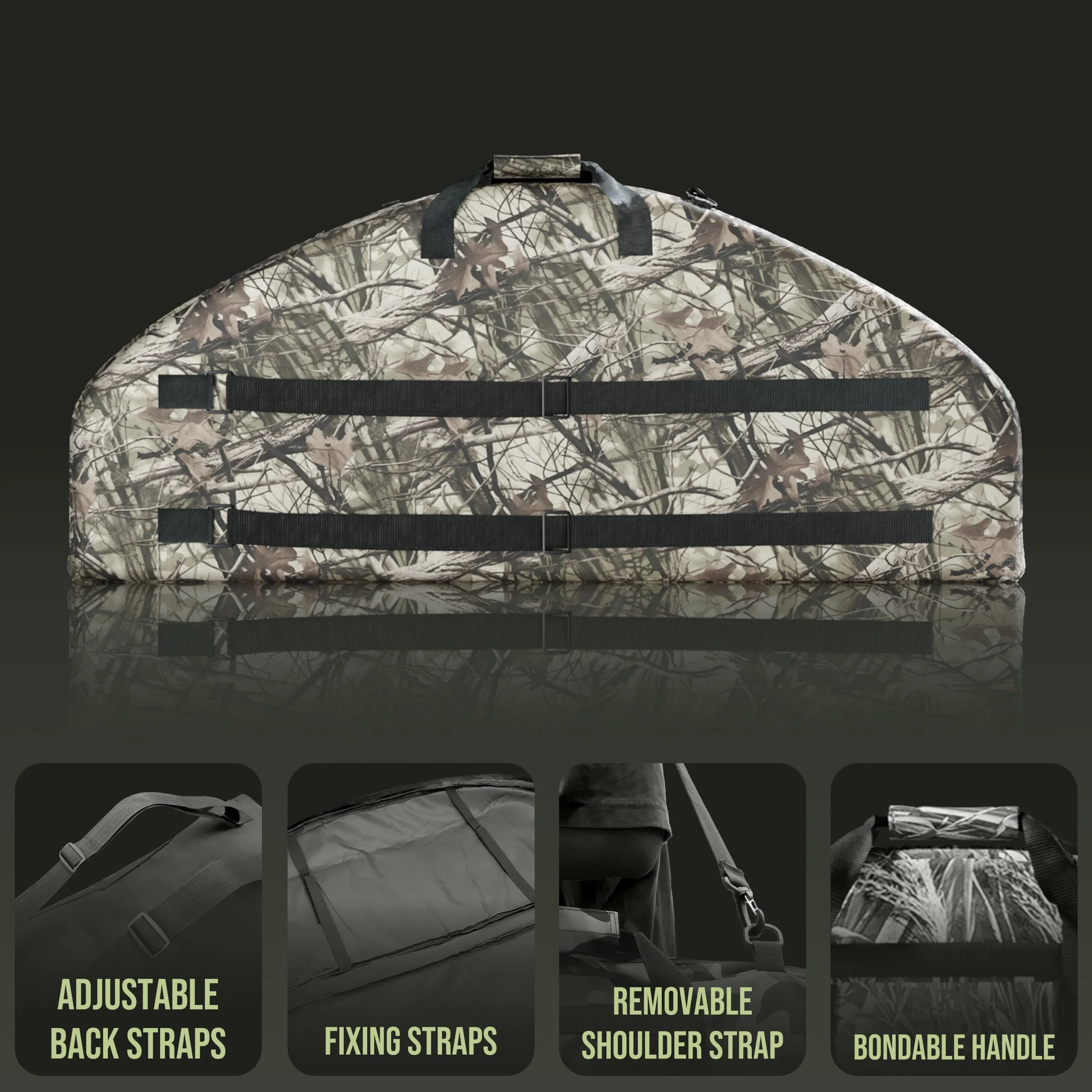 Alephnull Estuche para Arco Compuesto con Bolsillo para Flechas Bolsa para Arco Suave