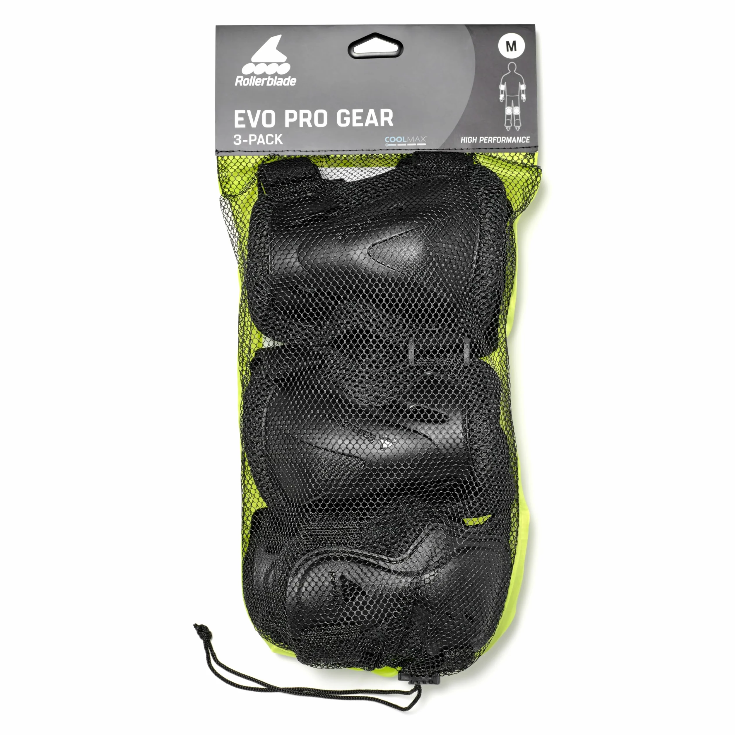 Rollerblade EVO Pro Gear 3 Pack Juego de Protectores, Unisex Adulto