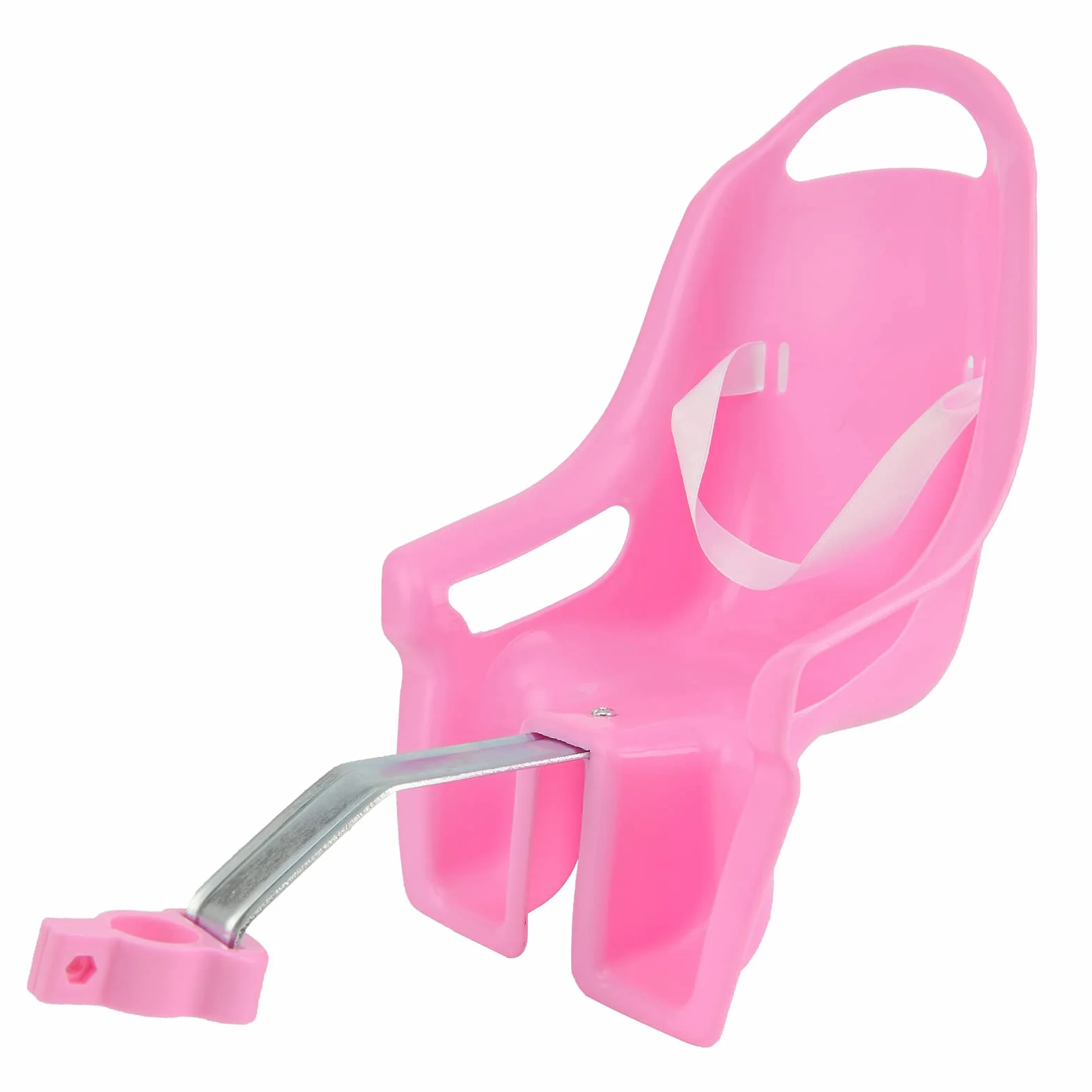 Asiento para muñecas de bicicleta infantil con pegatina DIY para niñas, asiento para muñecas de bicicleta, accesorio para bicicleta infantil Rosa