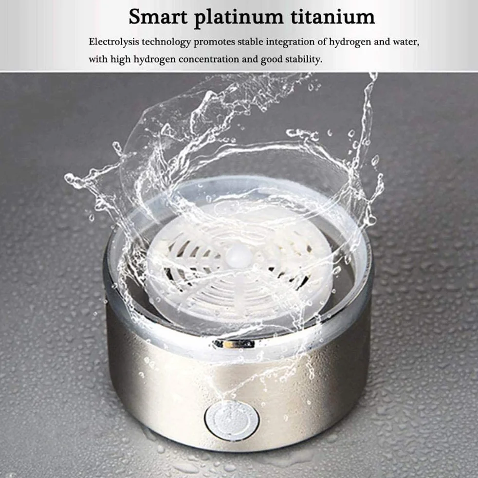 Generador de Agua Portátil 420 ml Máquina Ligera para Viajes y Uso Diario Purificadora de Agua con Tecnología de Iones y Hidrógeno Rica Recargable Compacta para Hogar Oficina y Exterior