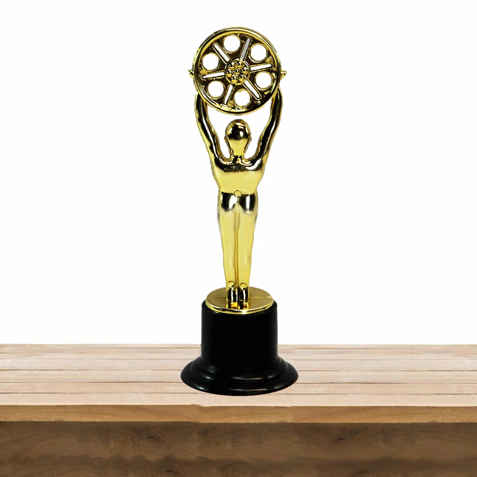 16 Piezas Trofeo Pequeño Hombre Dorado, Para Entrega de Premios en Celebraciones Deportivas, Fiestas y Galas