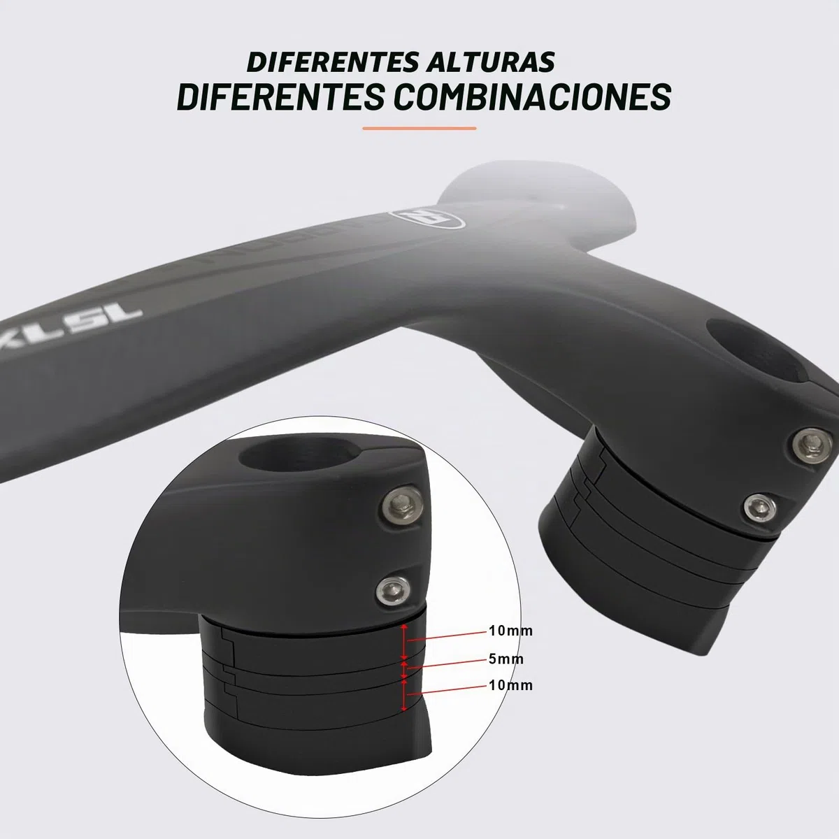 RXL SL Espaciadores para Bicicletas,espaciadores Horquilla Bicicleta,Spacer 1 1/8 zoll,Espaciador de Auriculares