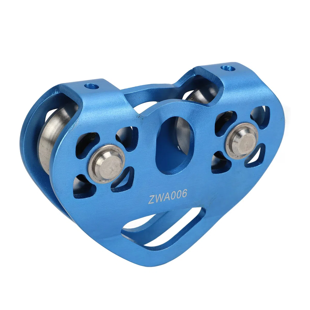 Polea De Tirolesa De Doble Escalada Polea De Teleférico De Transporte Aéreo En Forma De Corazón para Teleférico Escénico Dorado (Blue)