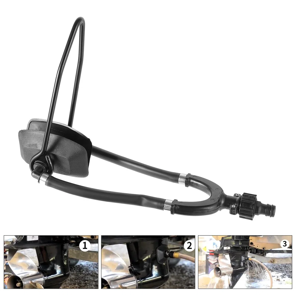 Tofficu Orejeras Motor Fueraborda de Acero Inoxidable para Limpieza en Barcos y Compatible Mayoría de Sterndrives y Fueraborda