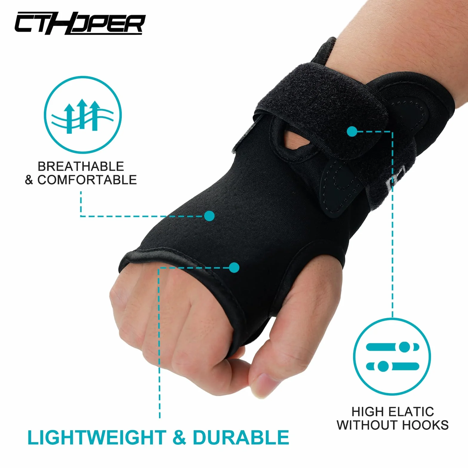 Muñequeras Protectoras para Snowboard, Esquí, Skateboarding - Protector de Muñeca y Mano, Soporte Deportivo (1 Par)