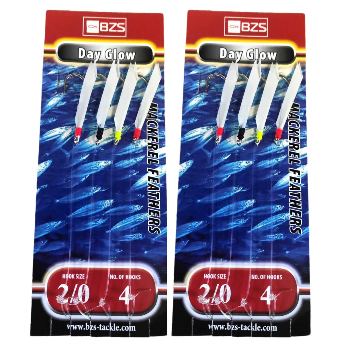 BZS Anzuelos mixtos de plumas de caballa para pesca en el mar, paquete de selección con señuelos, accesorios para todas las especies de verano
