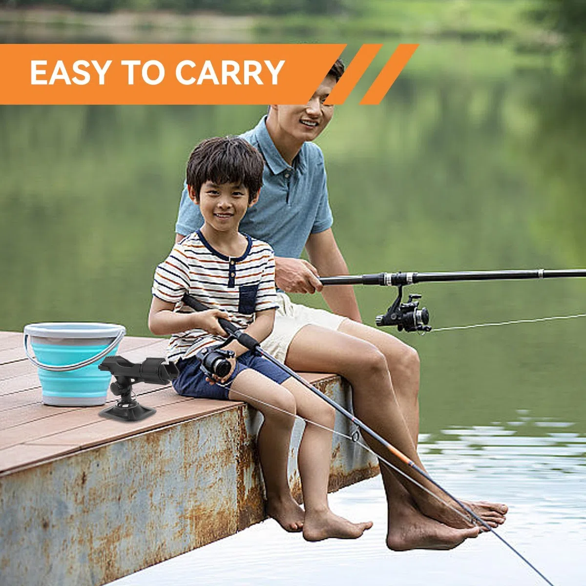 Soporte para cañas de Pescar en Kayak, PVC Soporte Antideslizante para cañas Pescar en Kayak, Soporte Ajustable para Aparejos de Pesca, Soportes Extensibles cañas de Pescar para Pesca en Playa