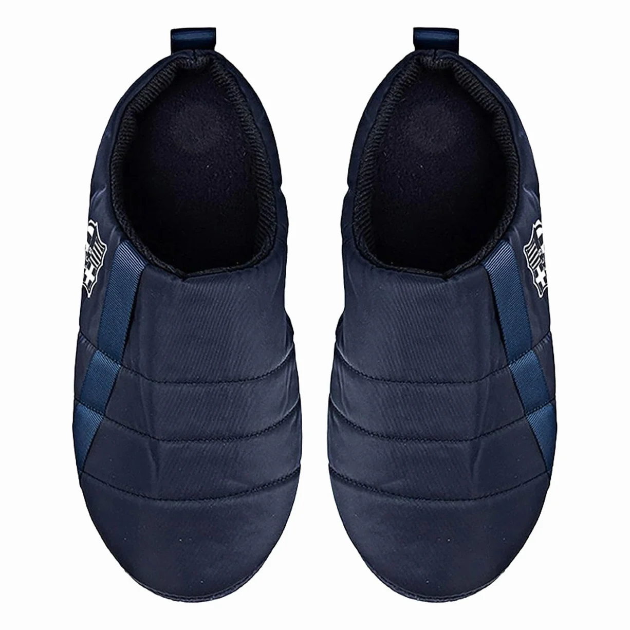 MARPEN SLIPPERS Zapatillas FC Barcelona Oficiales Licenciadas Acolchadas para Hombre o Mujer, Marino Cerrada, Talla 40-41
