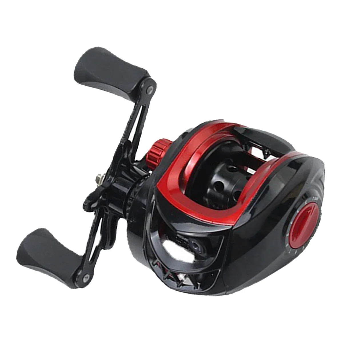 Carrete de pesca de baitcaster, de metal, potente, ligero, suave, para agua salada y agua dulce
