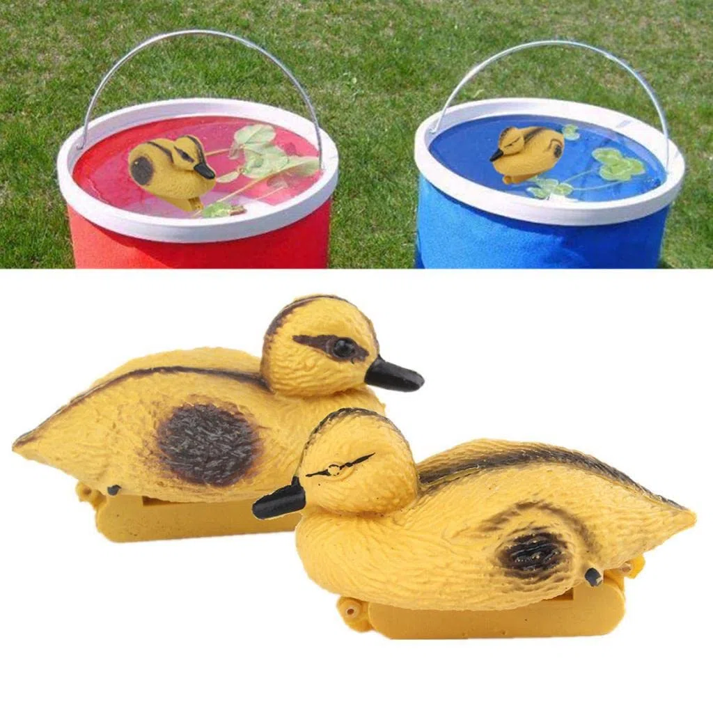 misppro 6 señuelos flotantes de plástico de 5 pulgadas para caza, pesca y decoración de jardín