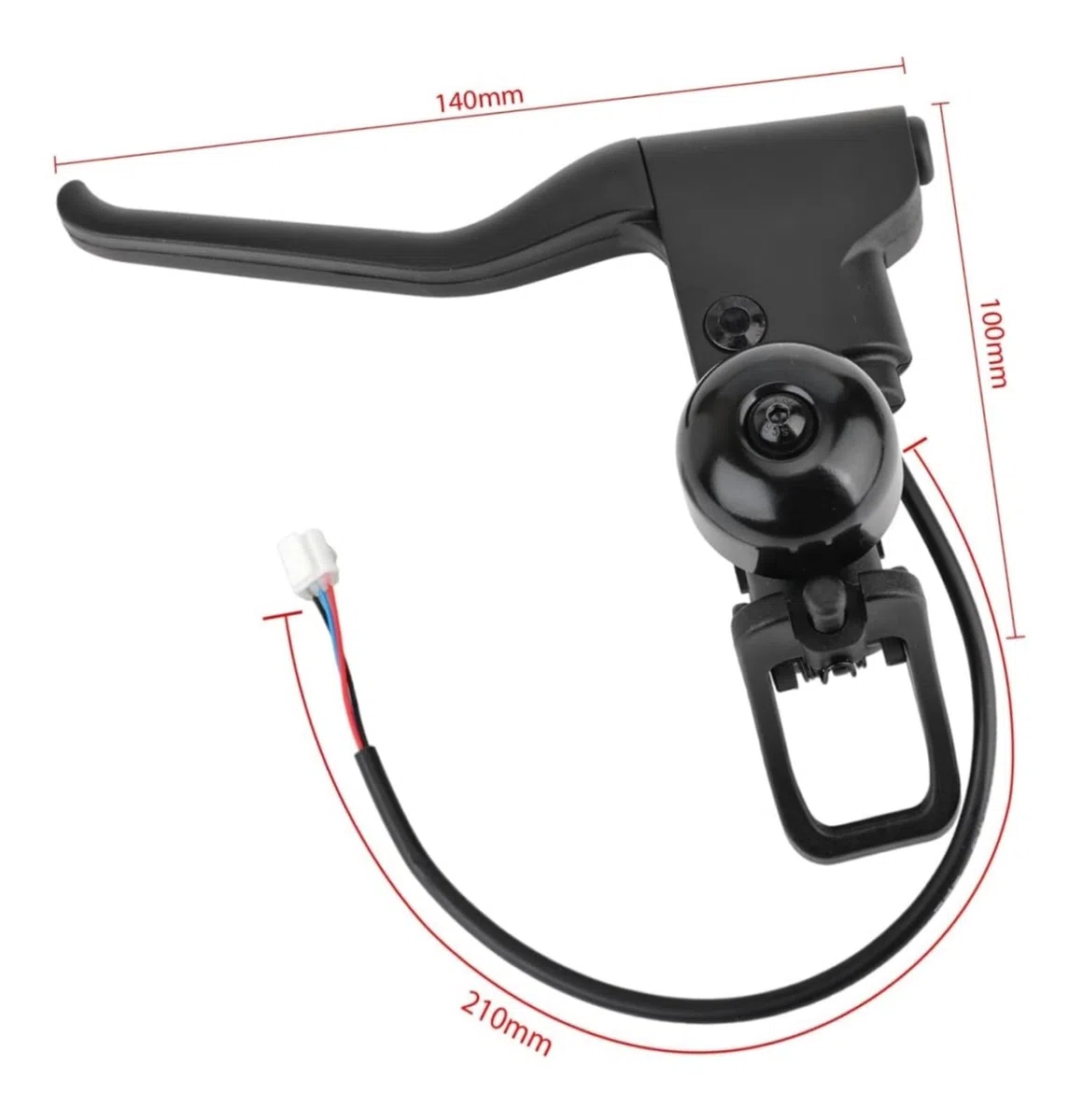 Maneta de freno 4Pro for patinete eléctrico Xiaomi 4 Pro, palanca de freno con timbre, piezas de repuesto de plástico ABS