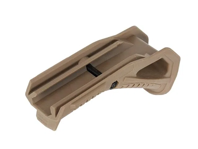Empuñadura Táctica FMA para Raíl Picatinny Angular ergonómica, Grip para Airsoft, Dark Earth, 130 mm, Polímero de Alta Resistencia