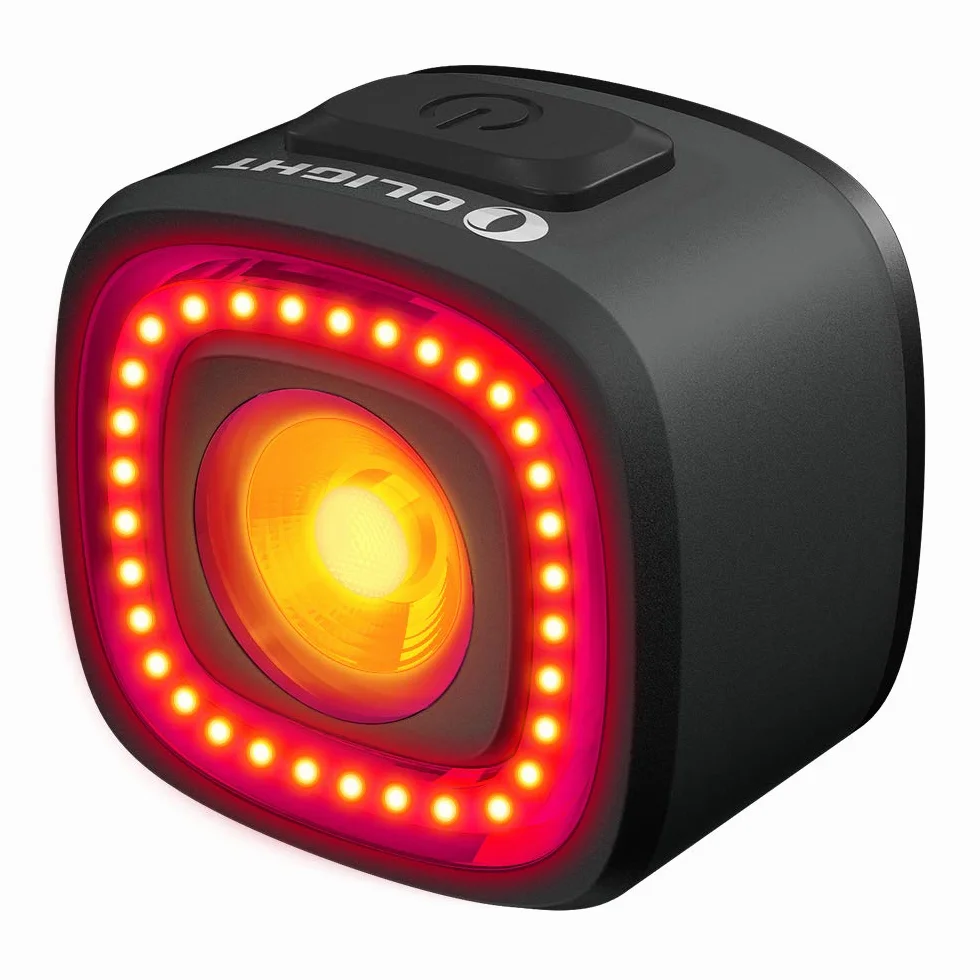 OLIGHT RN 120C LED Linterna de Bici Trasera Inteligente para Bicicleta con Sensor de Movimiento Integrado Recargable Batería Incluida Carga USB 120 Lúmenes MAX. IPX6 Negro