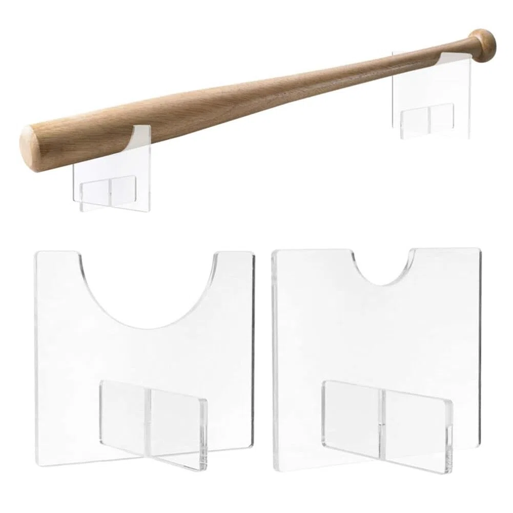 MoreChioce 2 soportes para bate de béisbol, acrílico