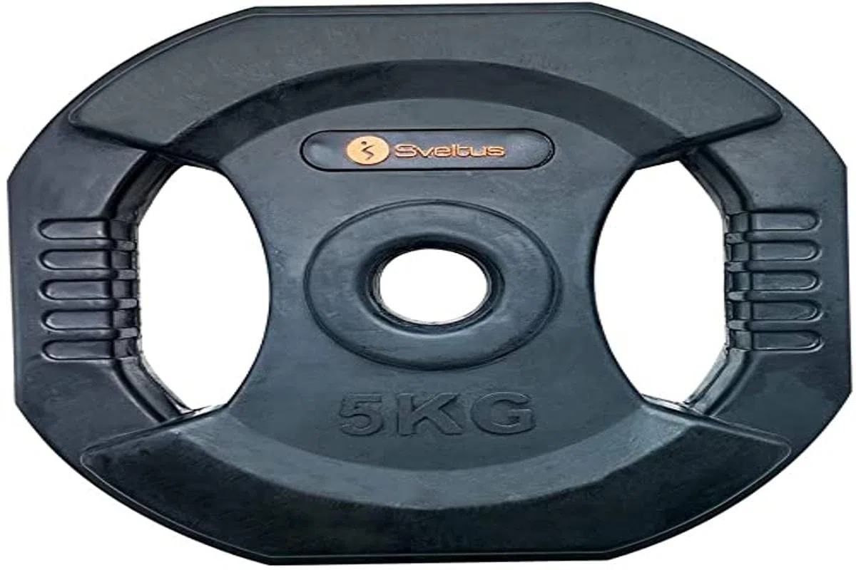 Sveltus Disque Pump Poignées-5 Kg Disco Asas, Unisex Adulto, Negro, Talla única
