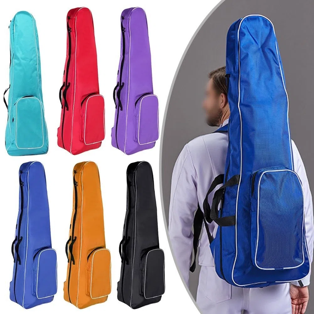 Yhenlovtt Bolsa de almacenamiento de esgrima para espada y equipo de aluminio 1680D, tela Oxford, portátil, bolsa de espada hema, mochila para esgrima, traje de espada y máscara