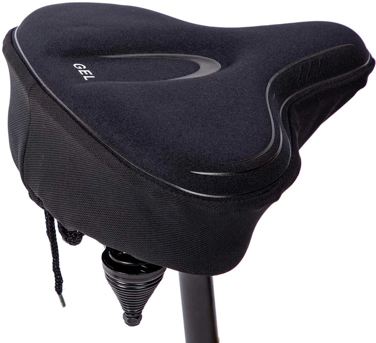 YBEKI Funda Ancha con Gel para Asiento de Bicicleta Estática – Reducción 72% Presión | 2cm Gel + Espuma Memoria | Anti-Deslizante | Compatible Peloton/YOSUDA/Schwinn | Ámbito de aplicación 8.5-10"