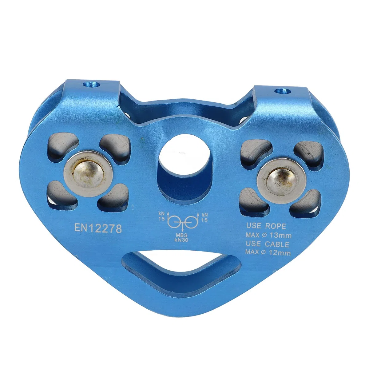Polea De Tirolesa De Doble Escalada Polea De Teleférico De Transporte Aéreo En Forma De Corazón para Teleférico Escénico Dorado (Blue)