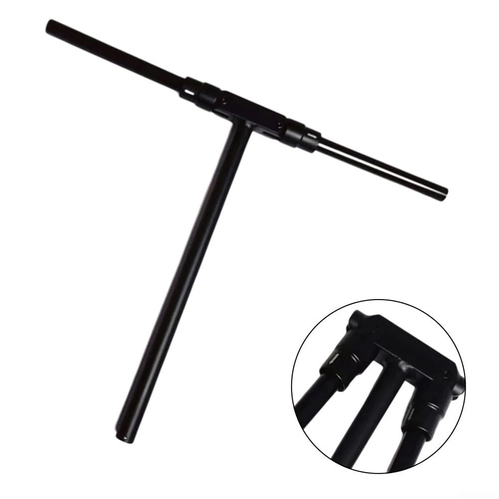 Manillar plegable de 10 pulgadas, manillar ajustable en T de 450 mm, para scooter eléctrico, fácil instalación