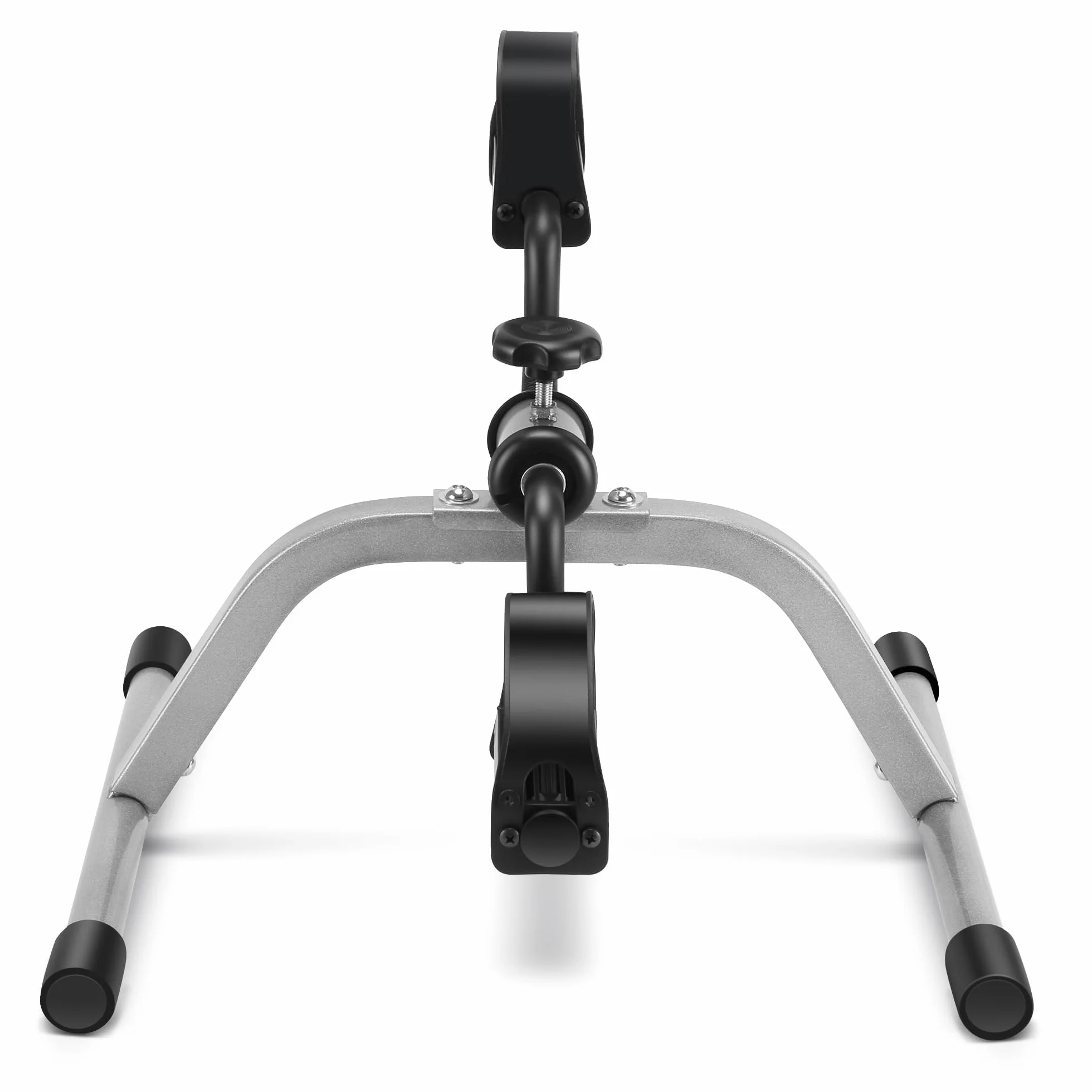 RYGEO Ejercitador de pedales para debajo del escritorio, mini ejercitador de pies, resistencia ajustable, silencioso, para el hogar, fitness, gimnasio, entrenamiento, piernas, brazos