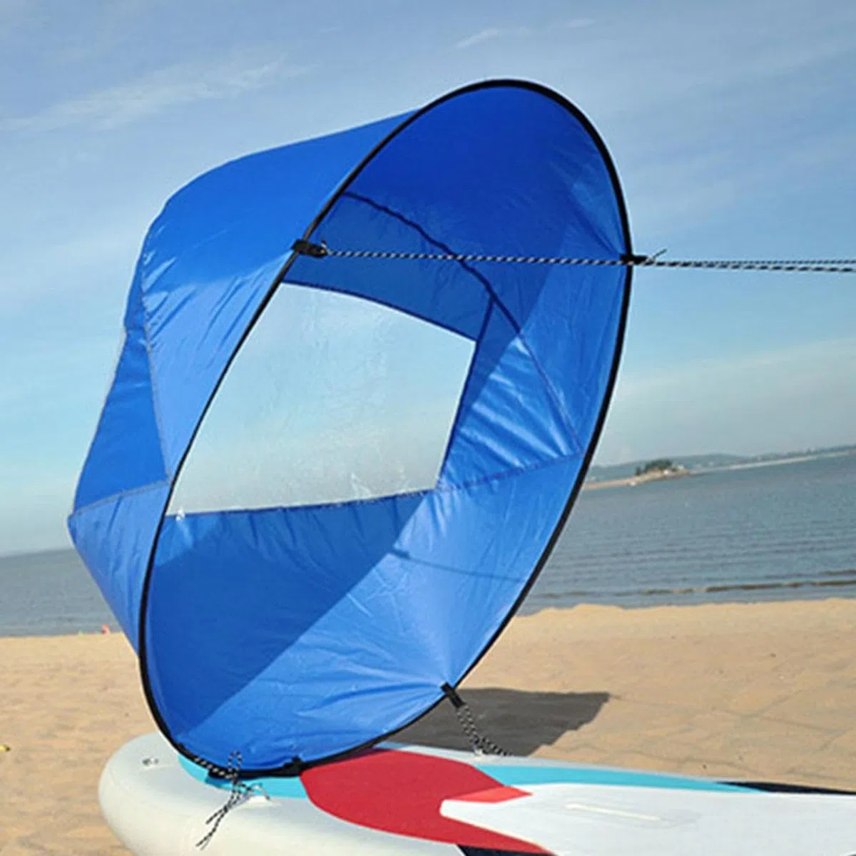 Vela para kayak - Tela ultraligera Diseño plegable portátil de 42 pulgadas | vela de energía eólica para kayak con fuerte eficiencia de captura de viento, uso de tabla de remo , de viento para