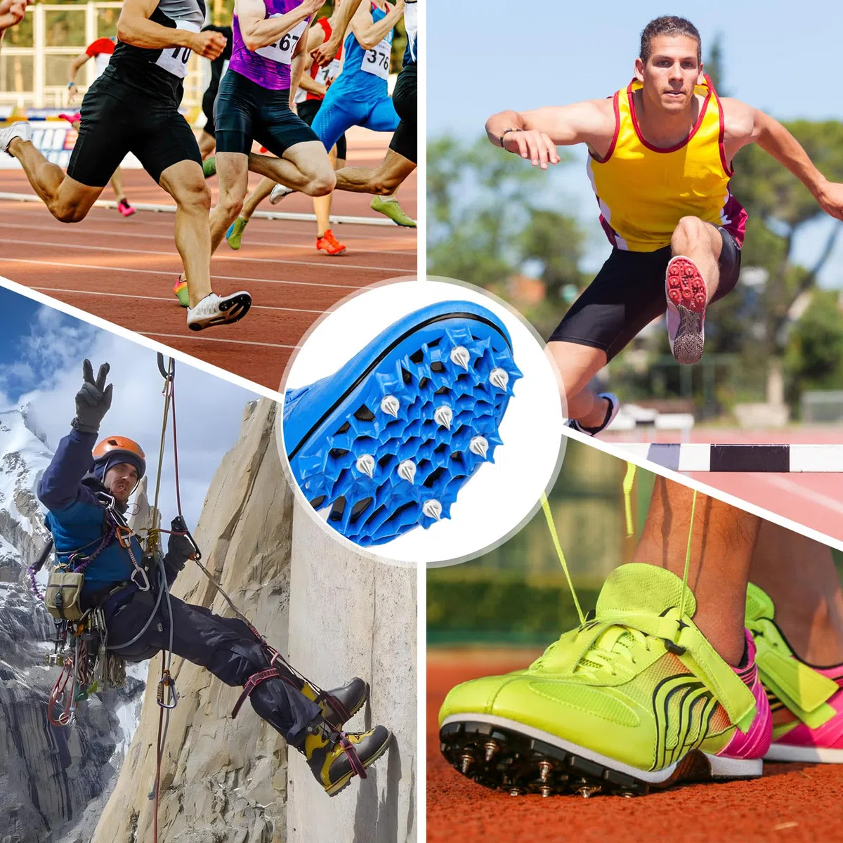 Pinchos de pista de 1/8 pulgadas, de acero inoxidable con llave de pincho para pista y campo traviesa, estaca de repuesto compatible con zapatos cortos deportivos Sprint