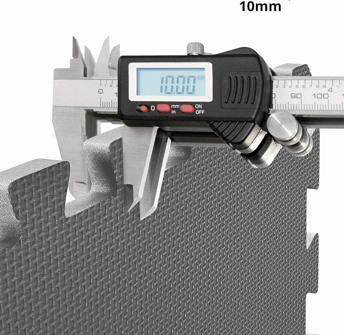 Esterilla Puzzle para Suelos de Gimnasio y Fitness | Set de Protección de Goma Espuma, Alfombrilla Protectora Expandible de 18 Losas + Bordes | Colchonetas para Máquinas de Deporte, Fácil de Limpia
