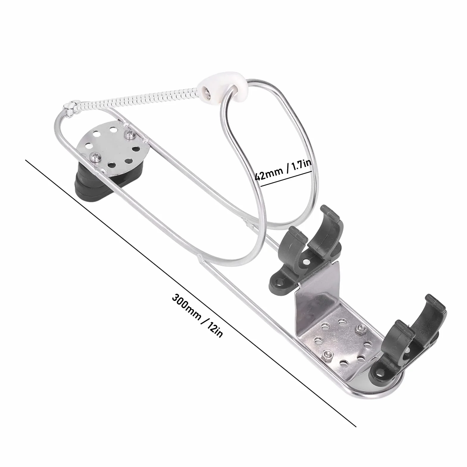 Soporte de Aro Salvavidas Marino para Barco Selección de ángulo Arbitrario Pequeño Volumen Soporte para Aro Salvavidas para Boya Salvavidas de Herradura Y Boya Salvavidas