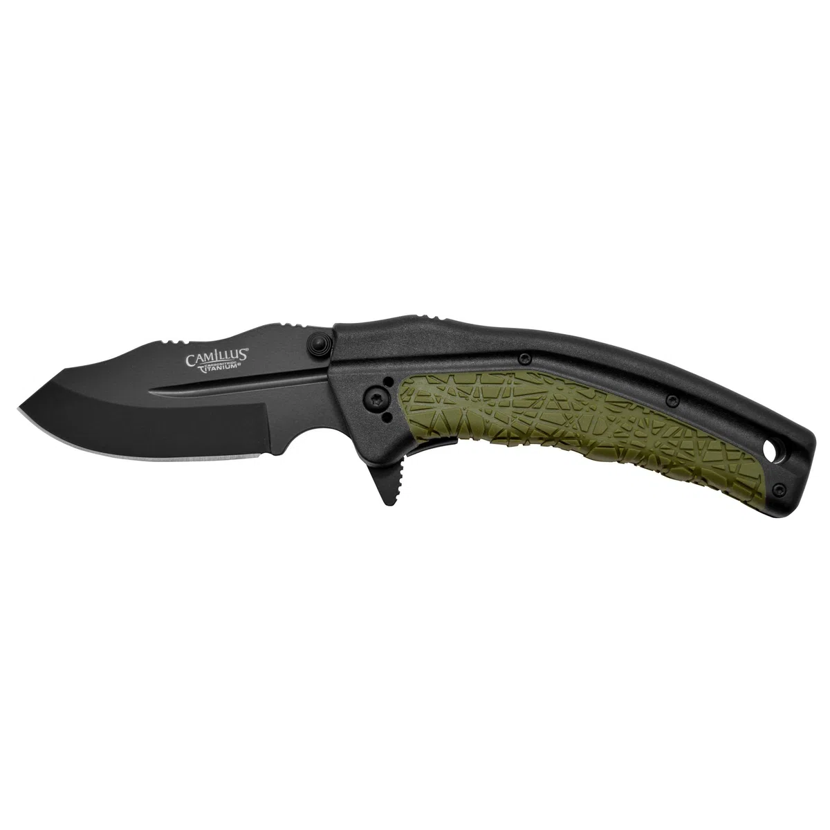 Camillus Chasse, Cuchillo Plegable Unisex Adult, Negro, 19285