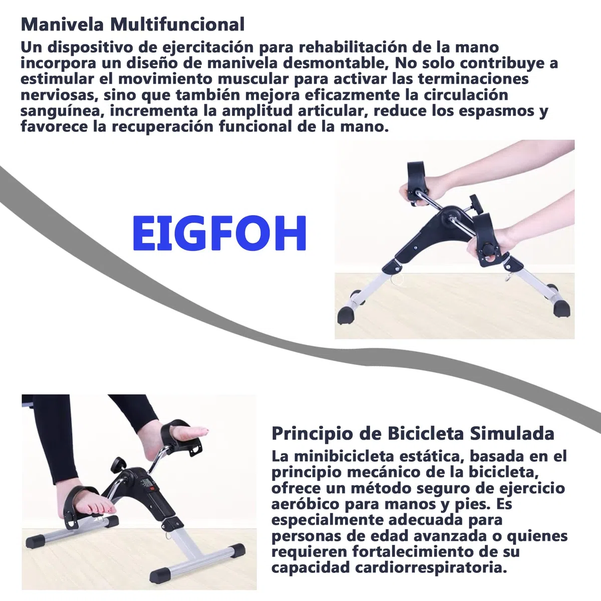 Mini Bicicleta Estatica Pedales,Pedaleador de Piernas y Brazos,LCD Pantalla y Resistencia Ajustable,Pedales Estaticos Personas Mayores,Pedaleador Estatico