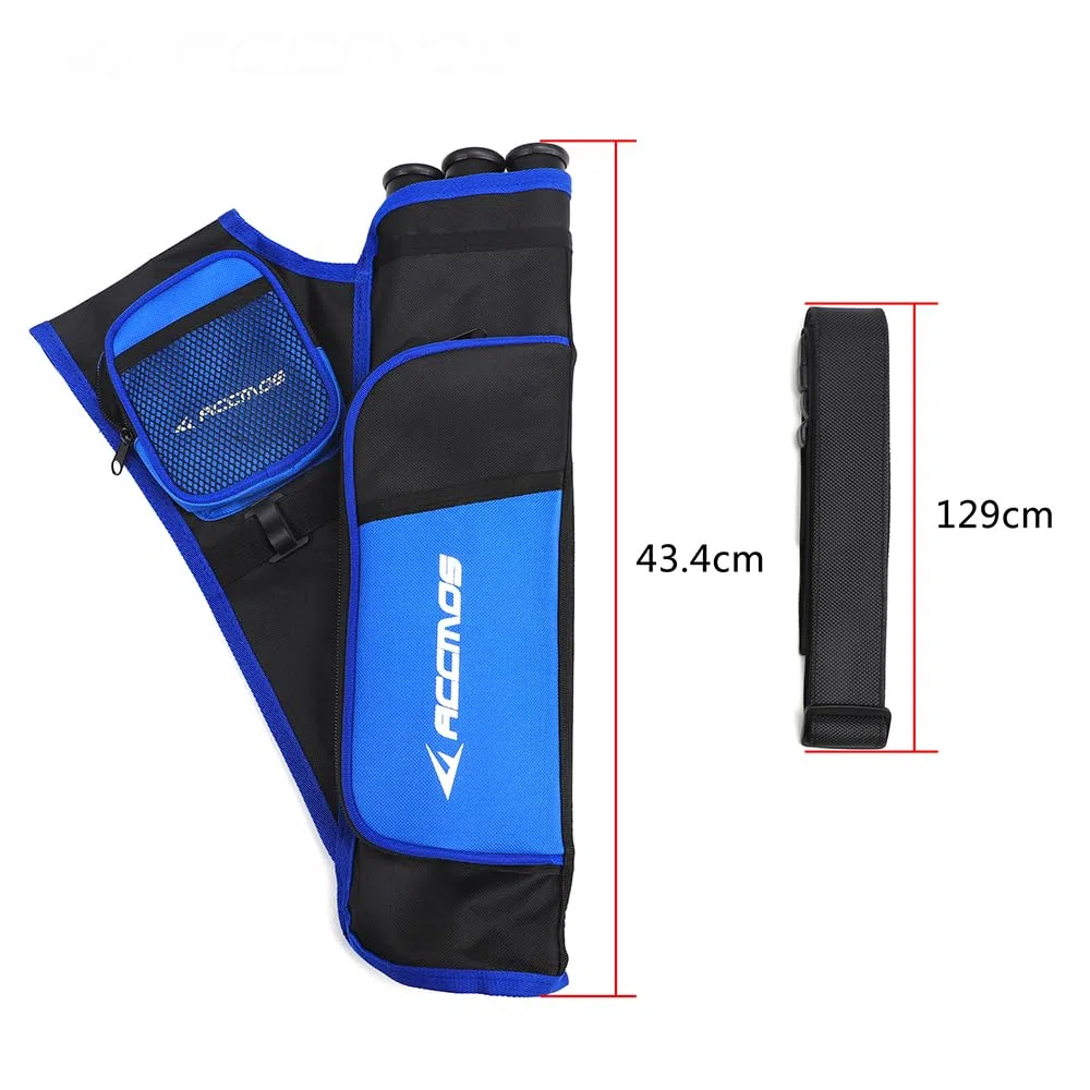 Flecha Holder, Pote para Flechas, Tri-Barril Carcaj Colgable Cadera Carcaj para Arco Compuesto Arco Recurvo Tiro con Arco