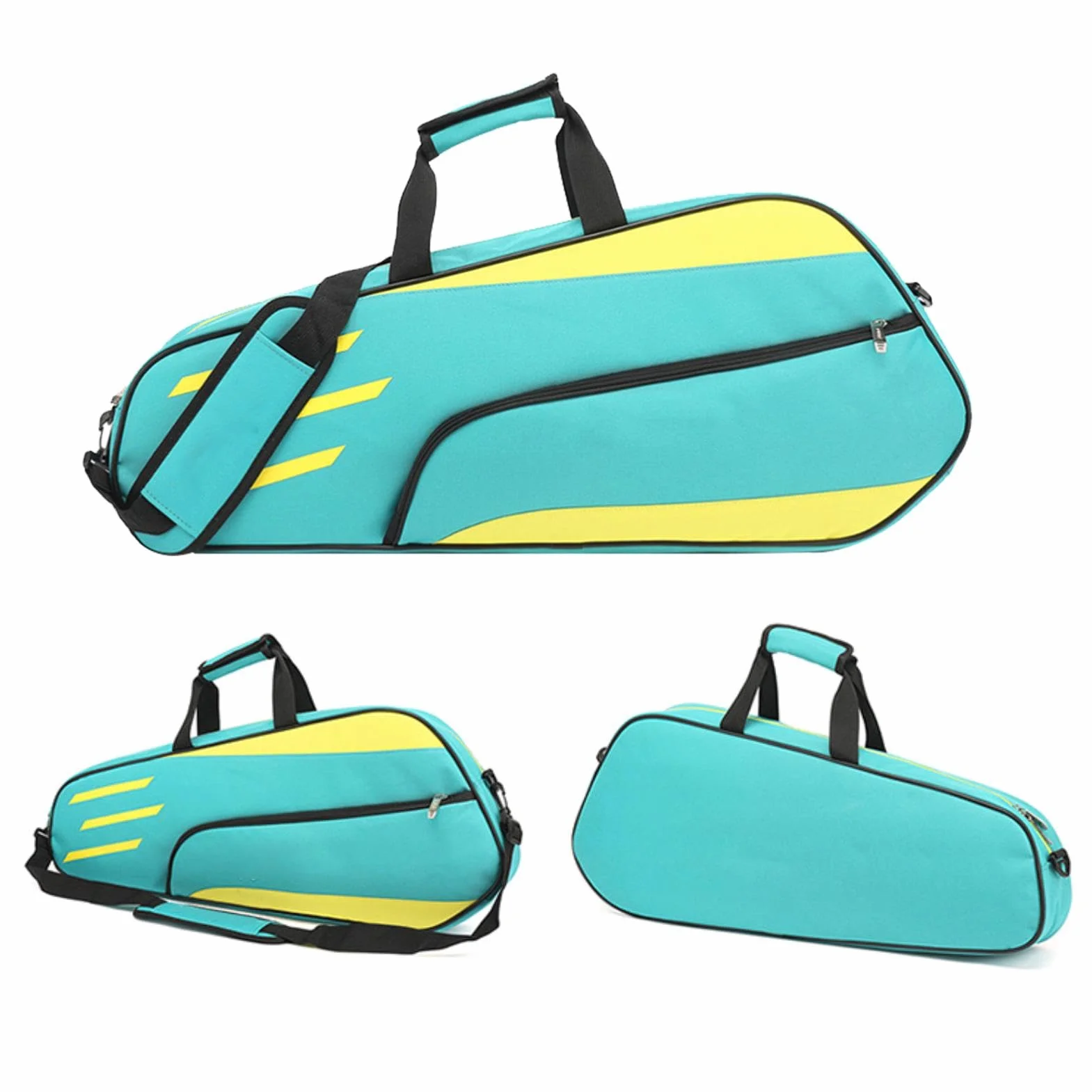 Bolsa para raqueta de tenis, bolsa de almacenamiento de bádminton, bolsa de transporte de organización de bádminton, impermeable para el hombro, bolsas de tenis para deportes y viajes al aire