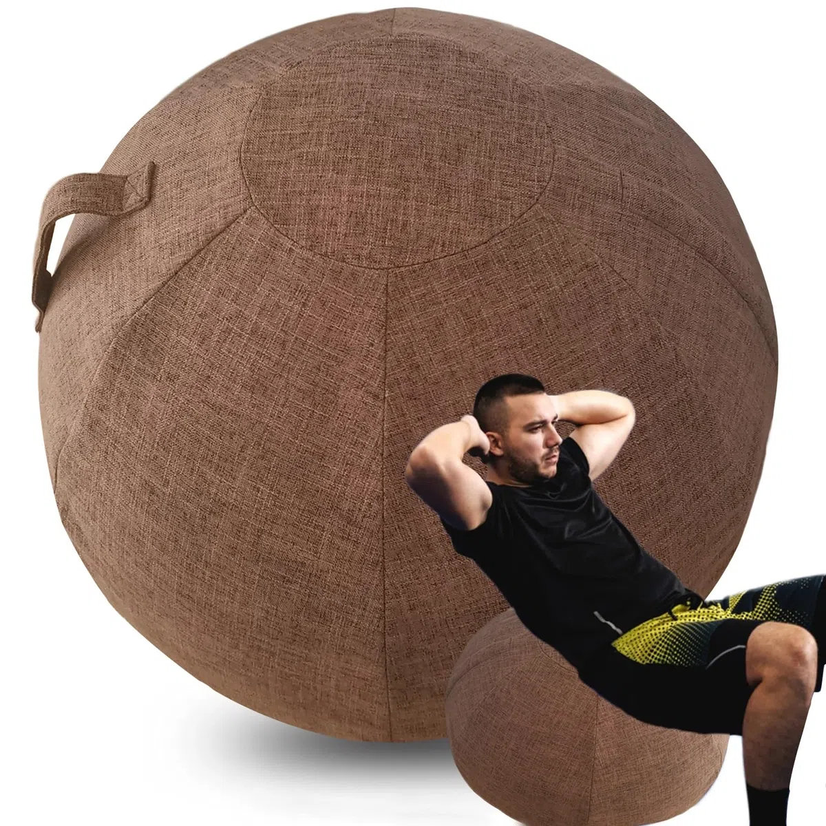 Funda para Pelota de Pilates Grande Aplicable Fitball Pelota Yoga Pelota de Pilates para Embarazadas Elegante, Duradero y Cómodo【No Incluye Bolas】